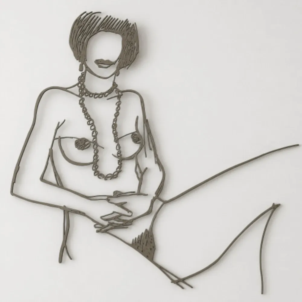 Многоэкземплярное Произведение Wesselmann - Monica with Necklace, Hands Folded