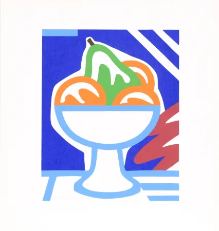 Сериграфия Wesselmann - Still Life with Pear and Oranges