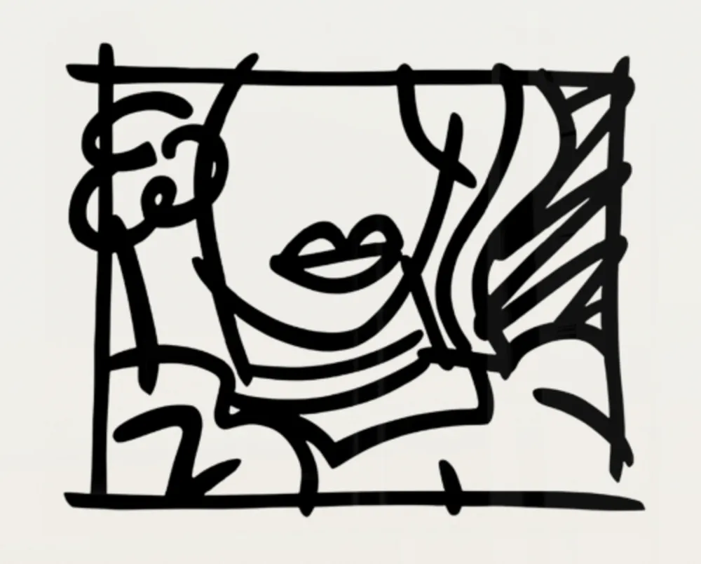 Сериграфия Wesselmann - Woman with Green Blouse