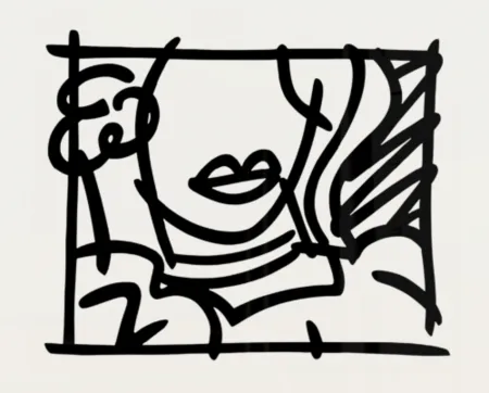 Сериграфия Wesselmann - Woman with Green Blouse