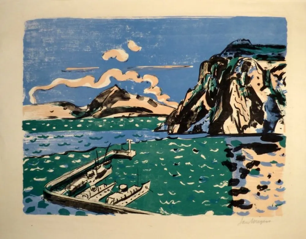 Нет Никаких Технических Wiegers  - (Steilküste mit Hafen)