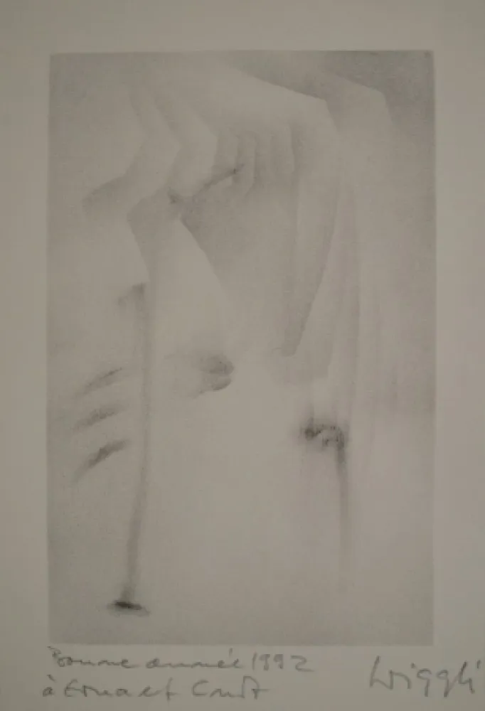 Литография Wiggli - Neujahrskarte 1992