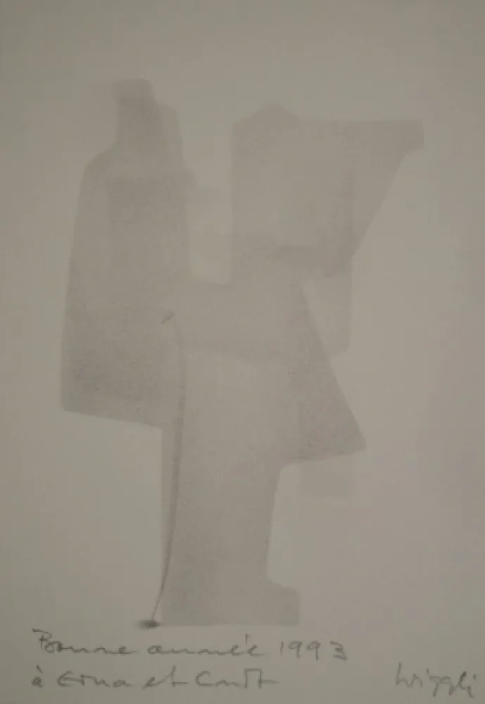 Литография Wiggli - Neujahrskarte 1993