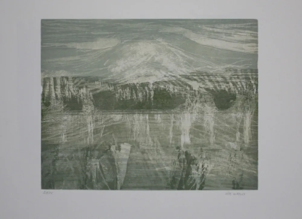 Гравюра На Дереве Wolf - Landschaft