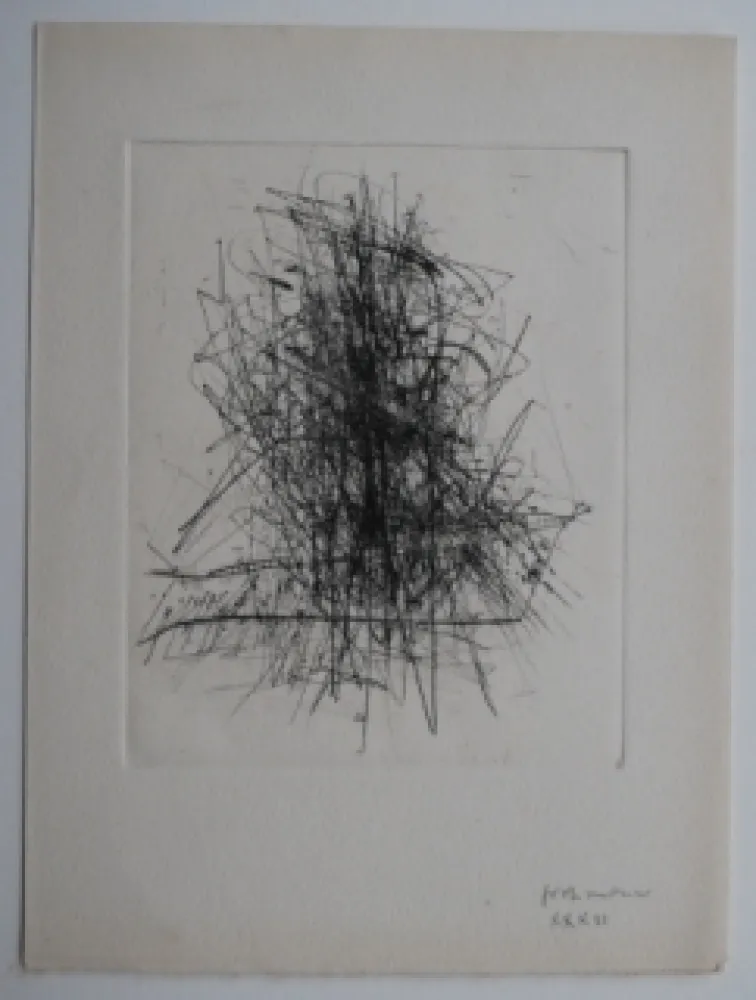 Гравюра Wols - Große Tasche I - Pour 