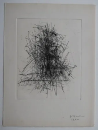 Гравюра Wols - Große Tasche I - Pour 