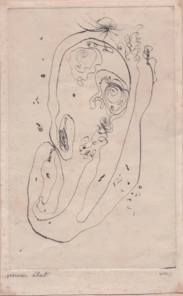 Гравюра Сухой Иглой Wols - Ohr