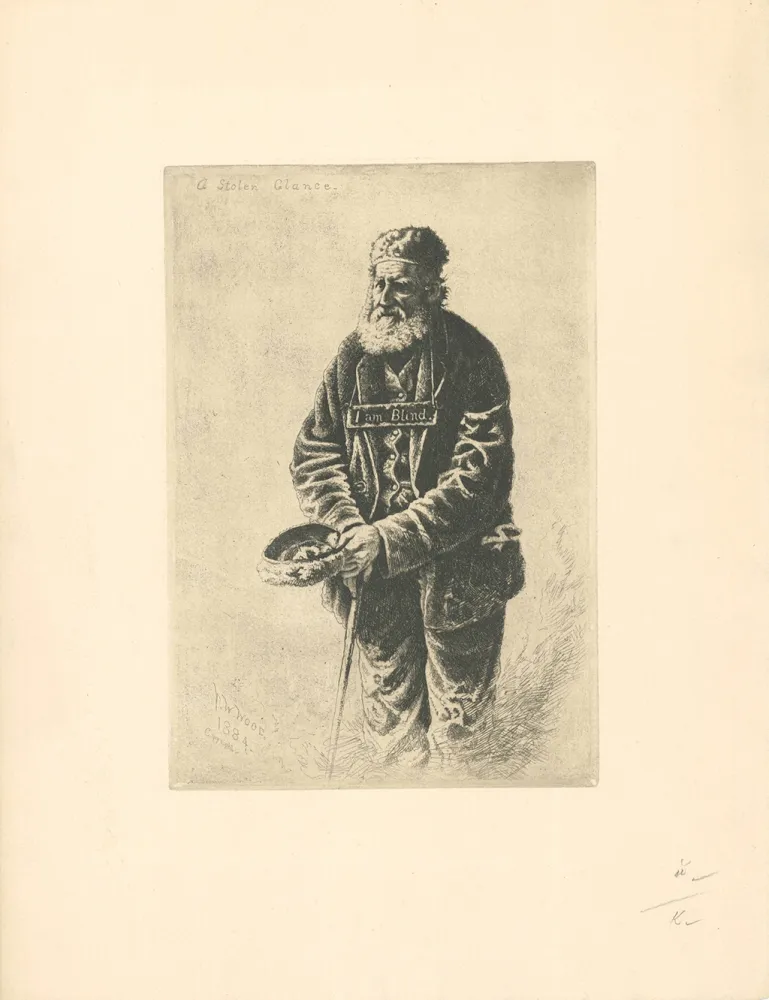 Гравюра Wood - A Stolen Glance