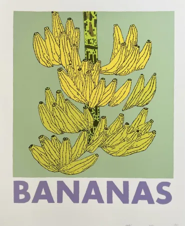 Сериграфия Wood - Bananas