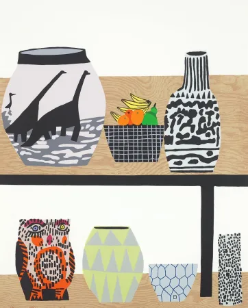 Многоэкземплярное Произведение Wood - Shelf Still Life