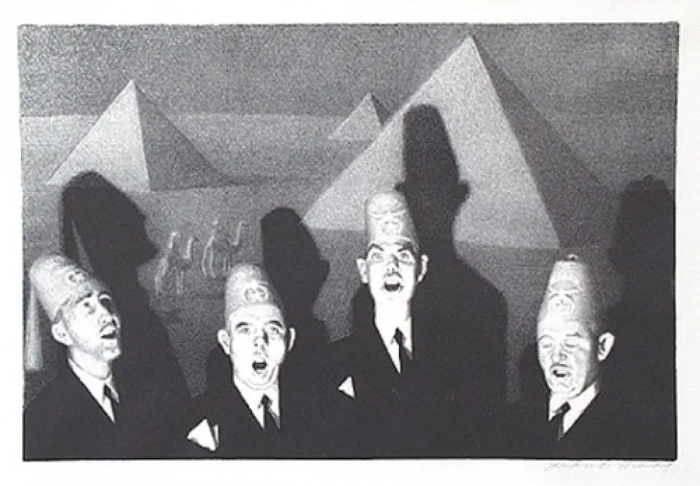 Литография Wood - Shrine quartet