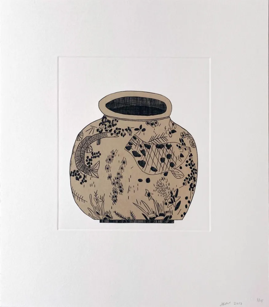 Гравюра Wood - Untitled (1) from 8 Pots