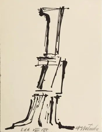 Литография Wotruba - Hommage à Hans Arp