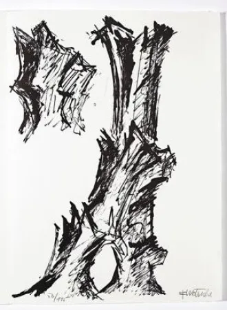 Литография Wotruba - Jean Cassou: vingt-deux poèms