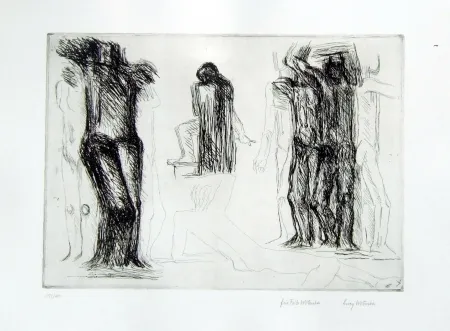 Гравюра Wotruba - Omaggio a Michelangelo