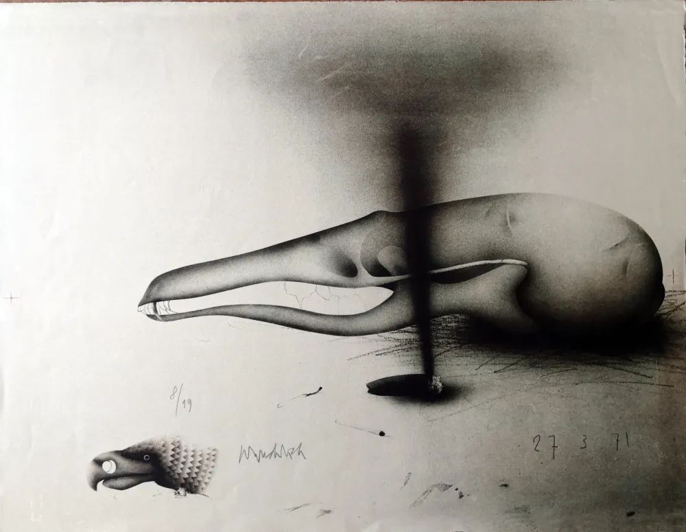 Литография Wunderlich - Composizione