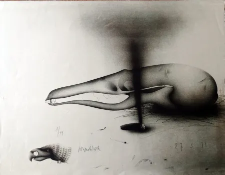 Литография Wunderlich - Composizione