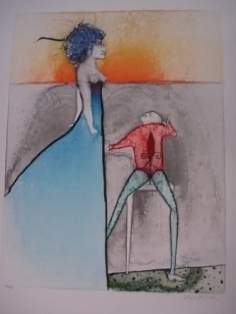 Литография Wunderlich -  La Belle