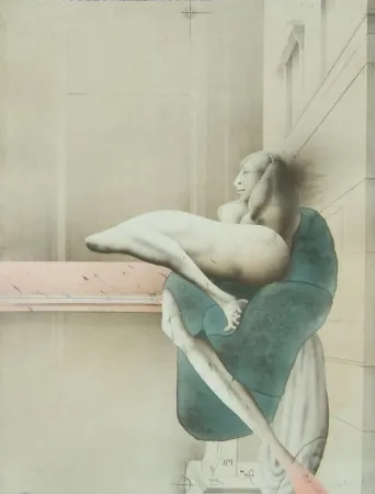 Литография Wunderlich - Omaggio a Michelangelo