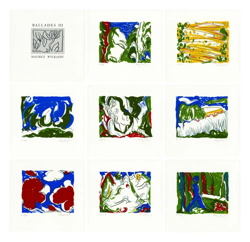 Литография Wyckaert - Balades III (complete portfolio)