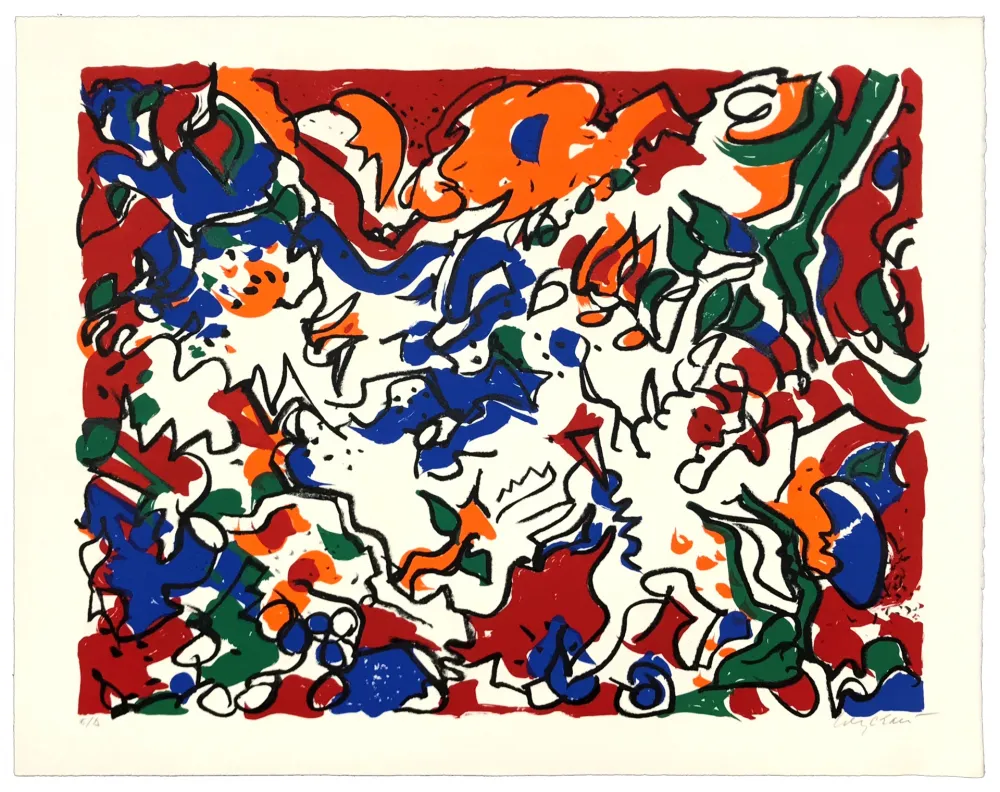 Литография Wyckaert - Carnaval Barbare