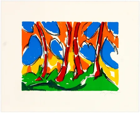 Литография Wyckaert - Encre cinq et sept