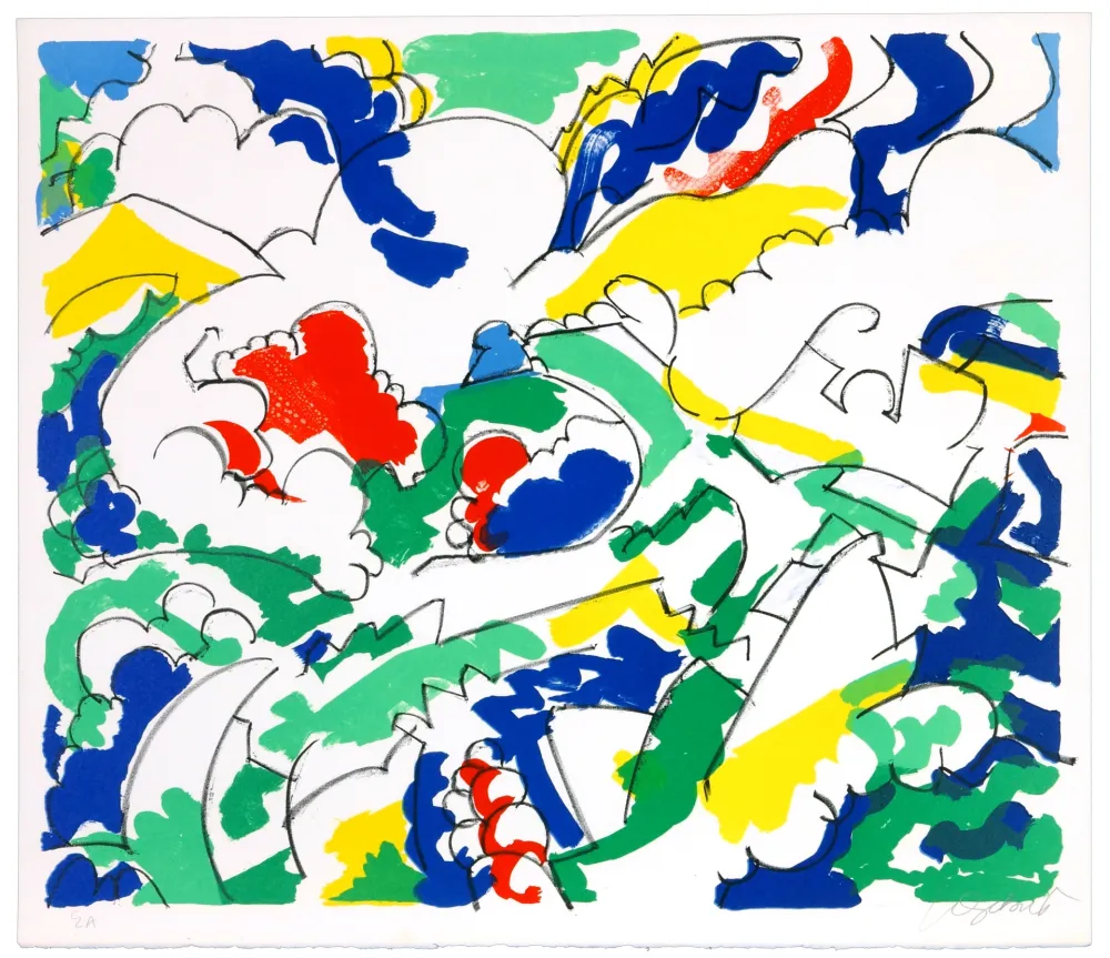 Литография Wyckaert - Petits pois et carottes