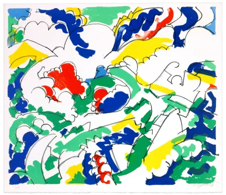 Литография Wyckaert - Petits pois et carottes