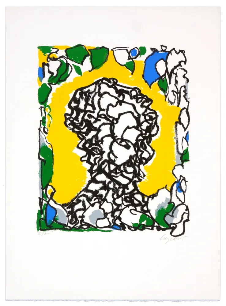 Литография Wyckaert - Portrait d'Alexandre Pope