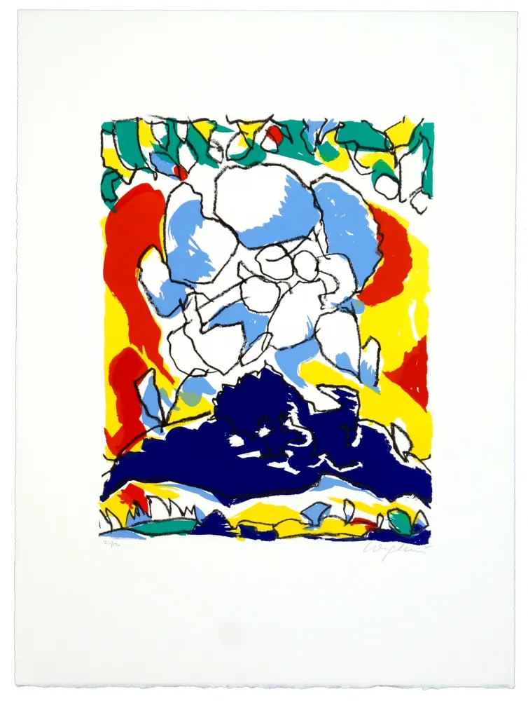 Литография Wyckaert - Portrait de la femme d'A.pope