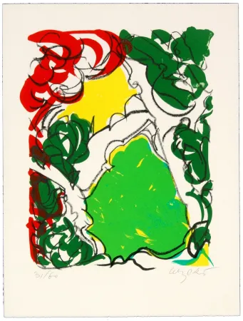 Литография Wyckaert - Sans titre