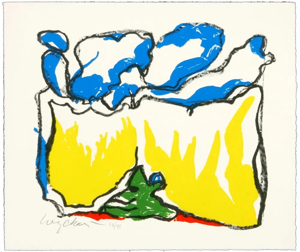 Литография Wyckaert - Sans titre