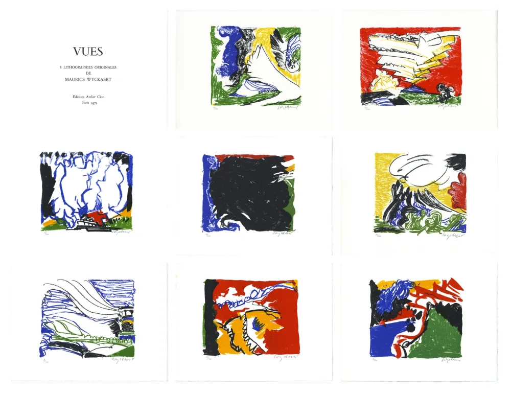 Литография Wyckaert - Vues (complete portfolio)