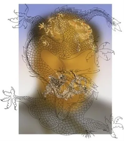 Сериграфия Yan - Mao with Dragons