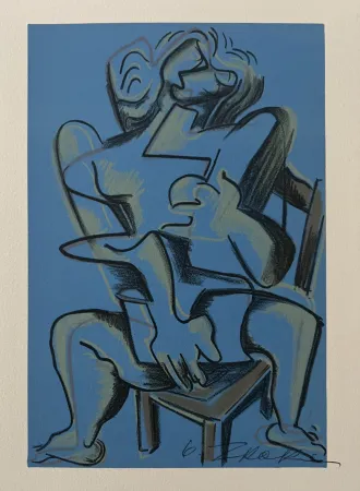 Литография Zadkine - Lithographie Les Travaux d'Hercule