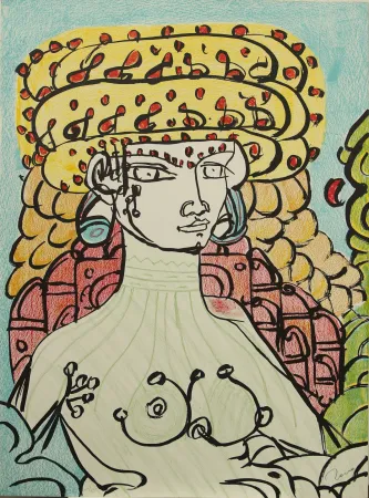 Литография Zancanaro - SENZA TITOLO