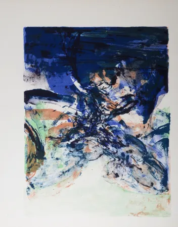 Литография Zao - Composition - Homage to San Lazzaro, 1975