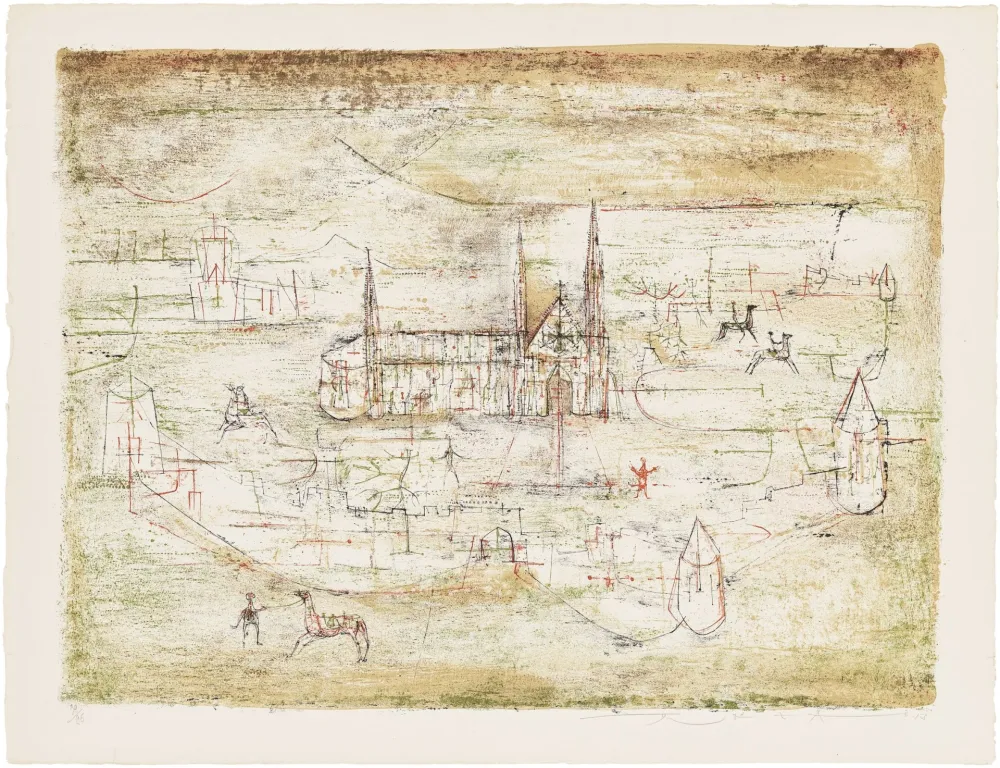 Литография Zao - La vieille ville 