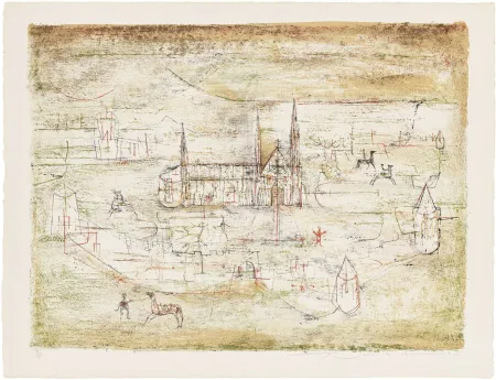 Литография Zao - La vieille ville 