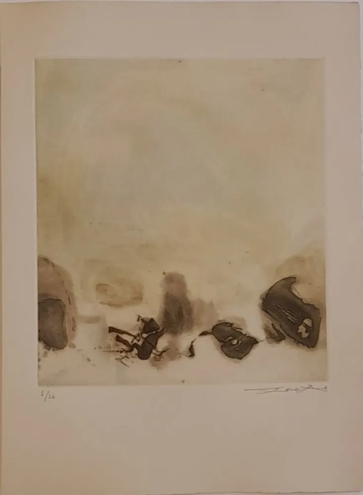 Офорт Zao - L'étang 