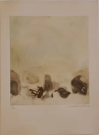 Офорт Zao - L'étang 