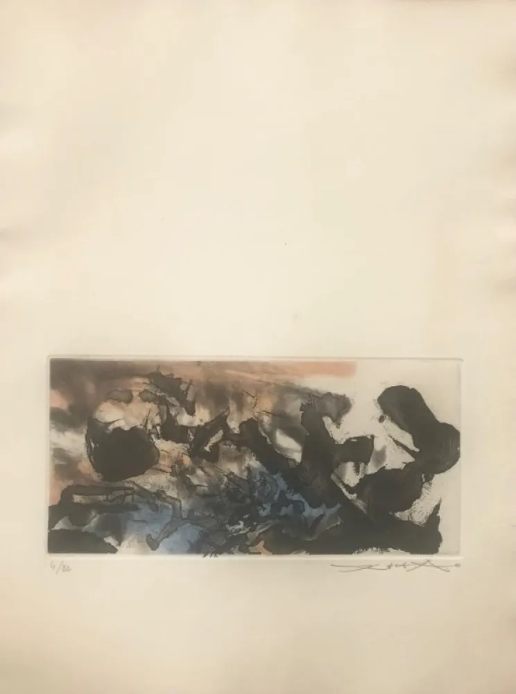 Офорт Zao - L'étang