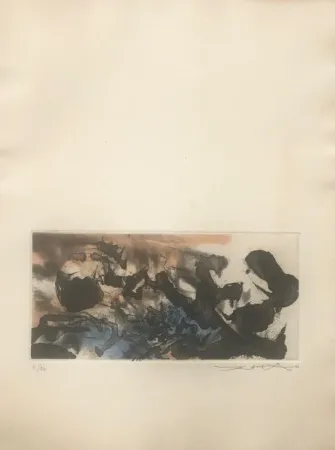 Офорт Zao - L'étang