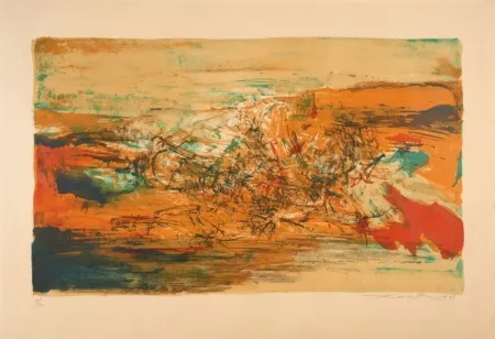 Литография Zao - Lithograph, 1973 
