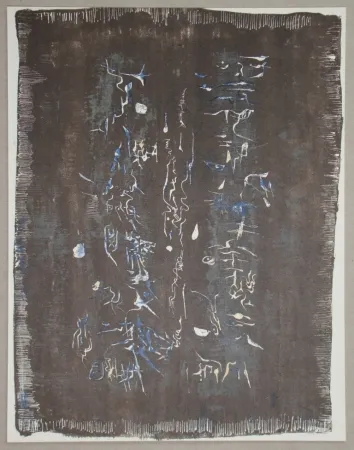 Литография Zao - Lithographie originale pour XXe Siècle