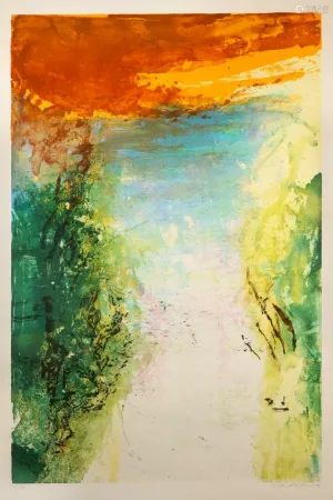 Литография Zao - Mémoire de la liberté