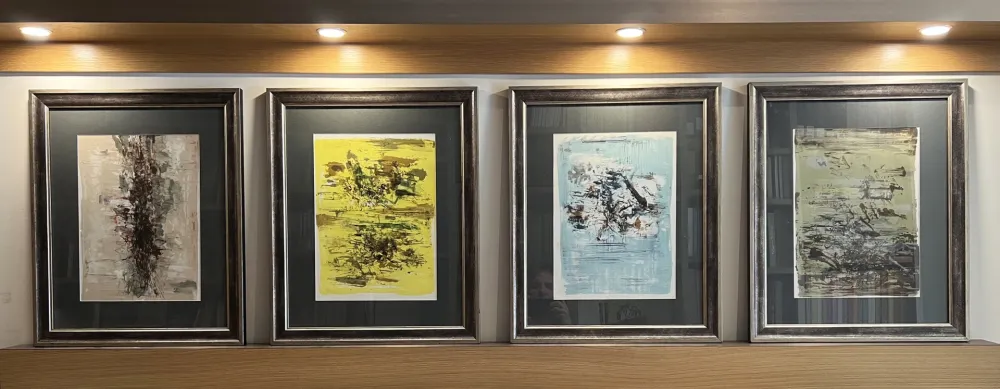 Литография Zao - QUATRE LITHOGRAPHIES POUR LA TENTATION DE L'OCCIDENT (1962)