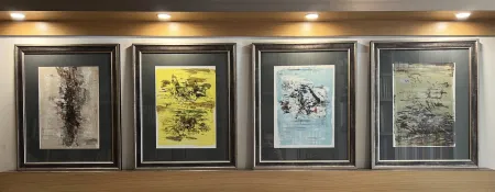 Литография Zao - QUATRE LITHOGRAPHIES POUR LA TENTATION DE L'OCCIDENT (1962)