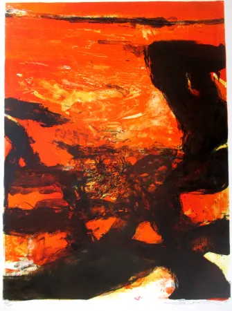 Литография Zao - Red composition