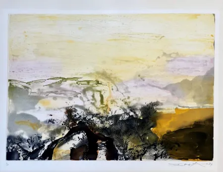 Офорт И Аквитанта Zao - Sans titre 